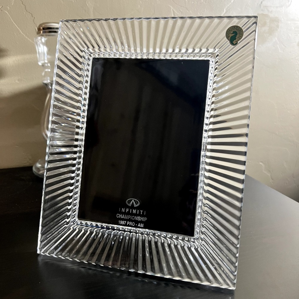 Waterford Crystal 5x7 Picture Frame • Infiniti 1997 Pro-Am Etched Golf Gift - Picture 10 of 10